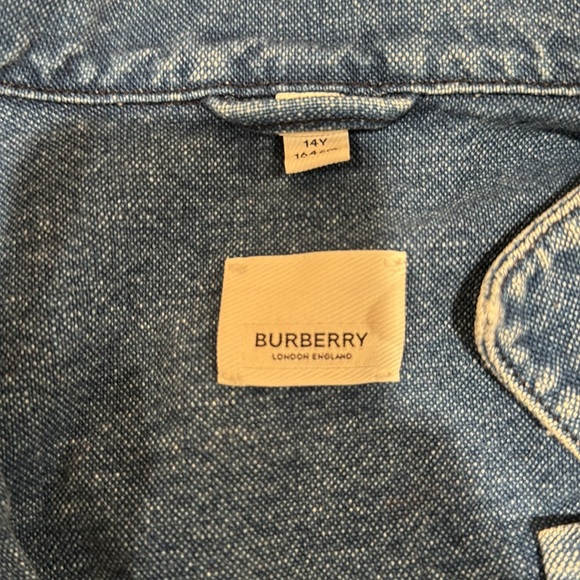 Burberry kids jean jacket 14Y denim - Picture 5 of 5